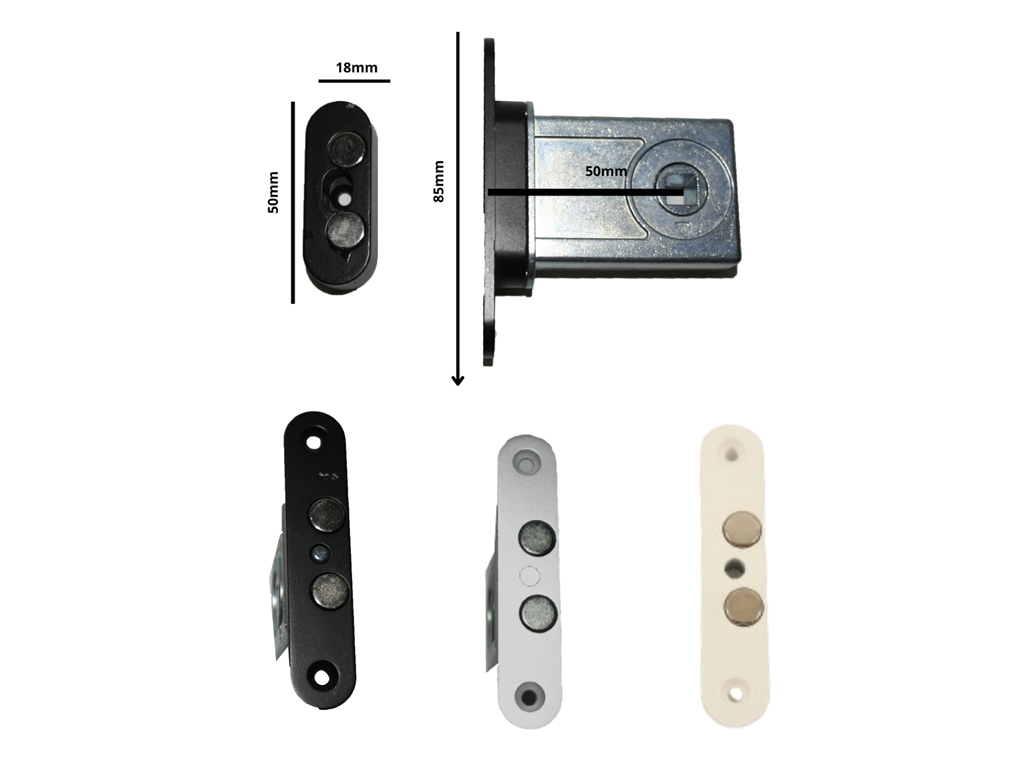 serratura infilare magnetica q8 frontale tondo saletta.png Serratura infilare magnetica regispengente Q8 frontale Tondo mm.18x85 entrata 50 varie finiture | Saletta - immagine 1